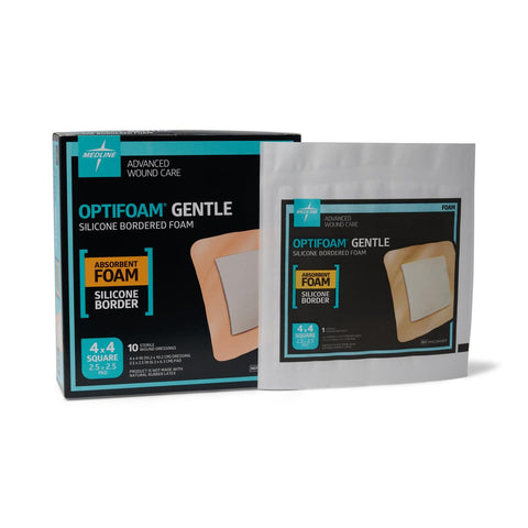 Optifoam Gentle Foam Wound Dressing, 4"x 4" (box of 10)