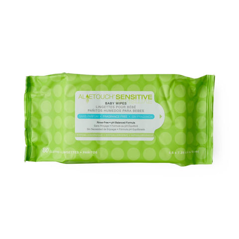 AloeTouch Sensitive Fragrance-Free Baby Wipes (pack of 80)
