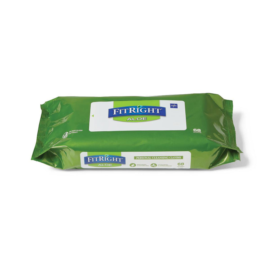 FitRight Aloe Scented Wet Wipes (case of 816)