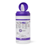 Medline Micro-Kill One Germicidal Alcohol Wipes, Reclosable Canister, 160-Count, 6" x 6.7" (1 can)