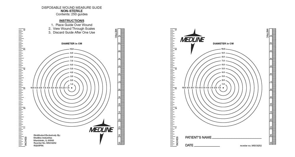 Bullseye Plastic Wound Ruler (bag of 250)