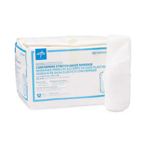 Nonsterile Conforming Gauze Bandage, 4" x 75" (box of 12)