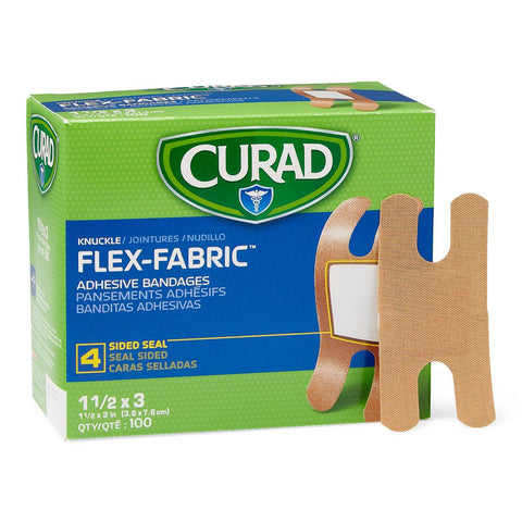 CURAD Fabric Adhesive Bandage, for Knuckles (box of 100)