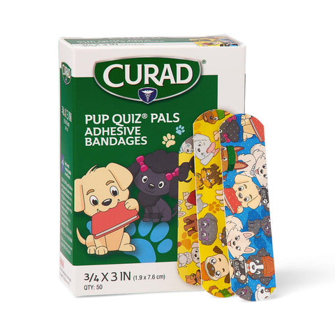 CURAD Medtoons Adhesive Bandages, 3/4" x 3" (case of 1200)