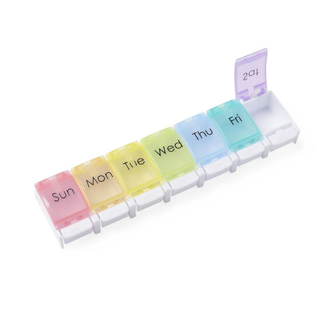 7-Day Pill Organizer, Multicolor, 1/day (case of 6)
