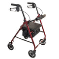 ProBasics Aluminum Rollator with 6” Wheels, Burgundy