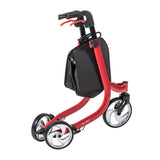 Drive Medical Nitro 3-Wheel Rollator, Red