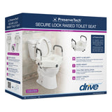 PreserveTech Secure Lock Raised Toilet Seat, 5" Height (1EA)