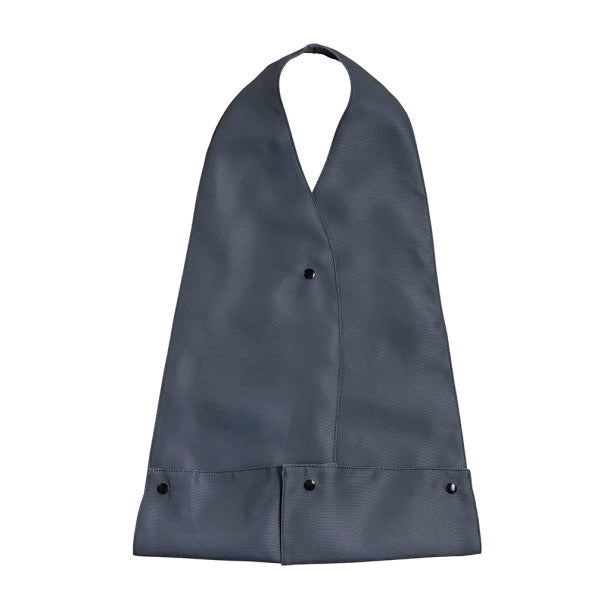 Adult Bib Scarf, Blue and Grey
