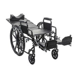 Silver Sport Full-Reclining Wheelchair, Desk Arms, 16" Seat