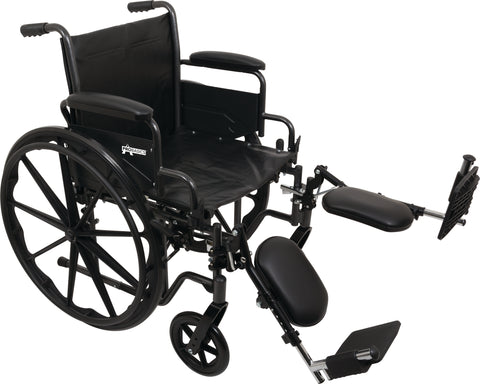 ProBasics K2 Wheelchair with 20" x 16" Seat and Elevating Legrests