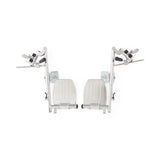 Elevating Leg Rest Assembly, SIlver (1pair)