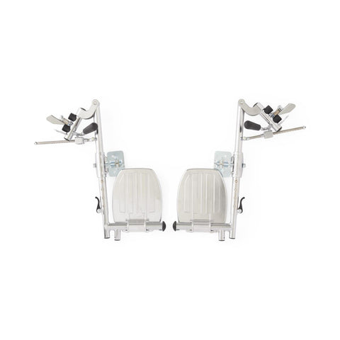 Elevating Leg Rest Assembly, SIlver (1pair)