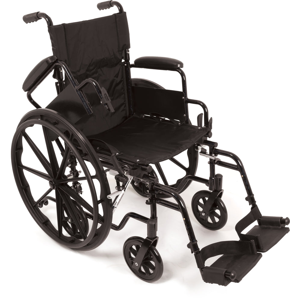 ProBasics K4 Transformer Wheelchair with 18" x 16" Seat, Flip Back, Desk-Length Arm Style and Swing-Away Footrests