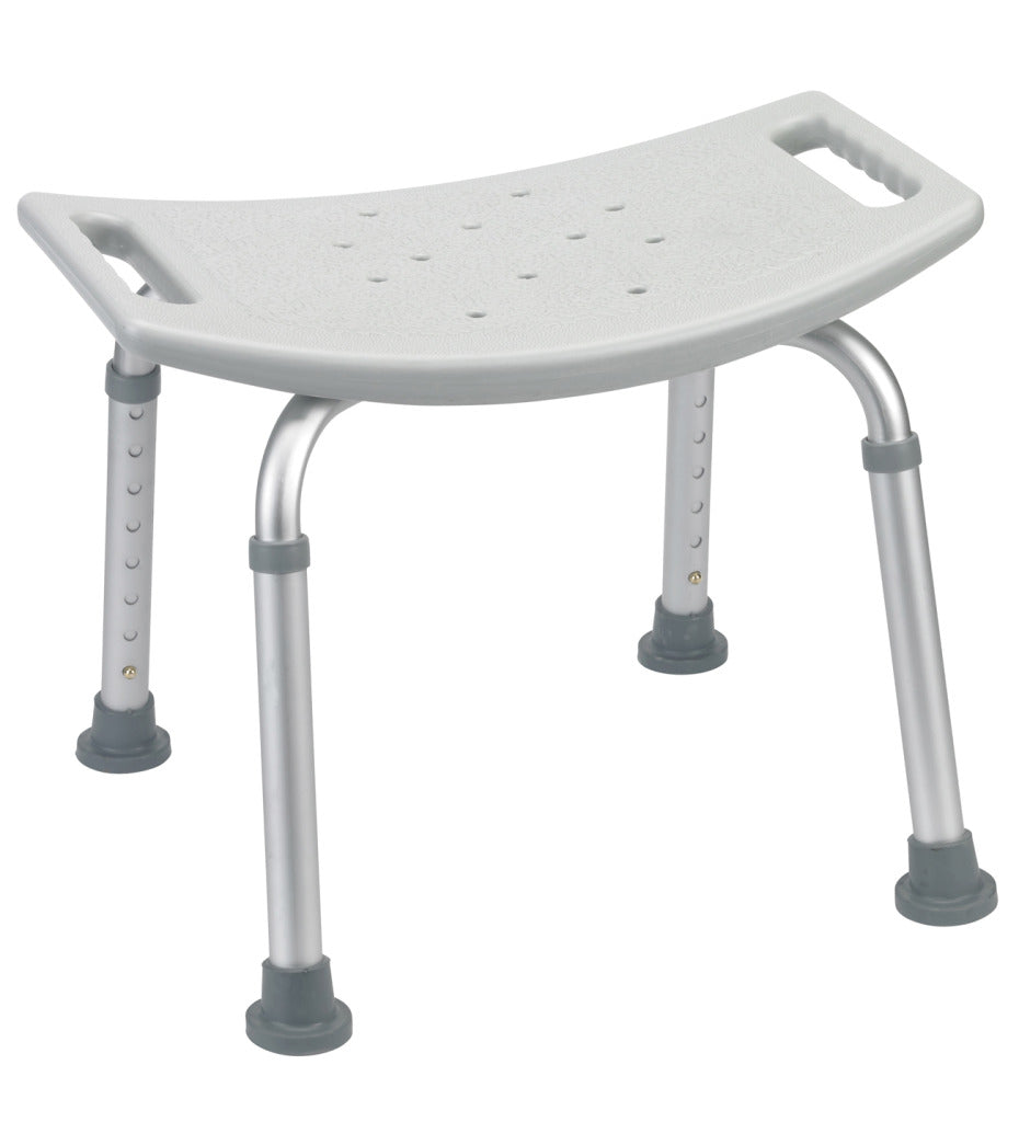 Bathroom Safety Shower Tub Bench Chair without Back, Gray
